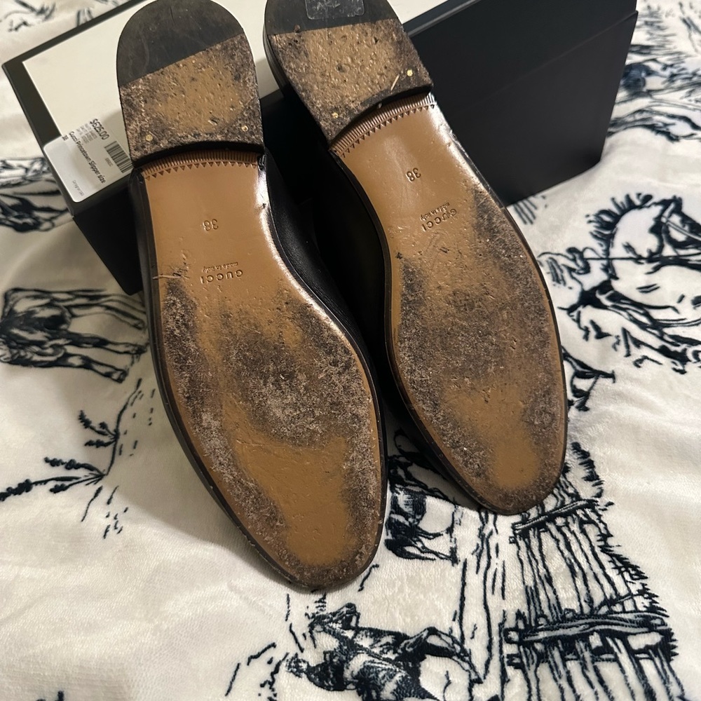 Gucci Black Leather Horsebit Loafers - Picture 5 of 7